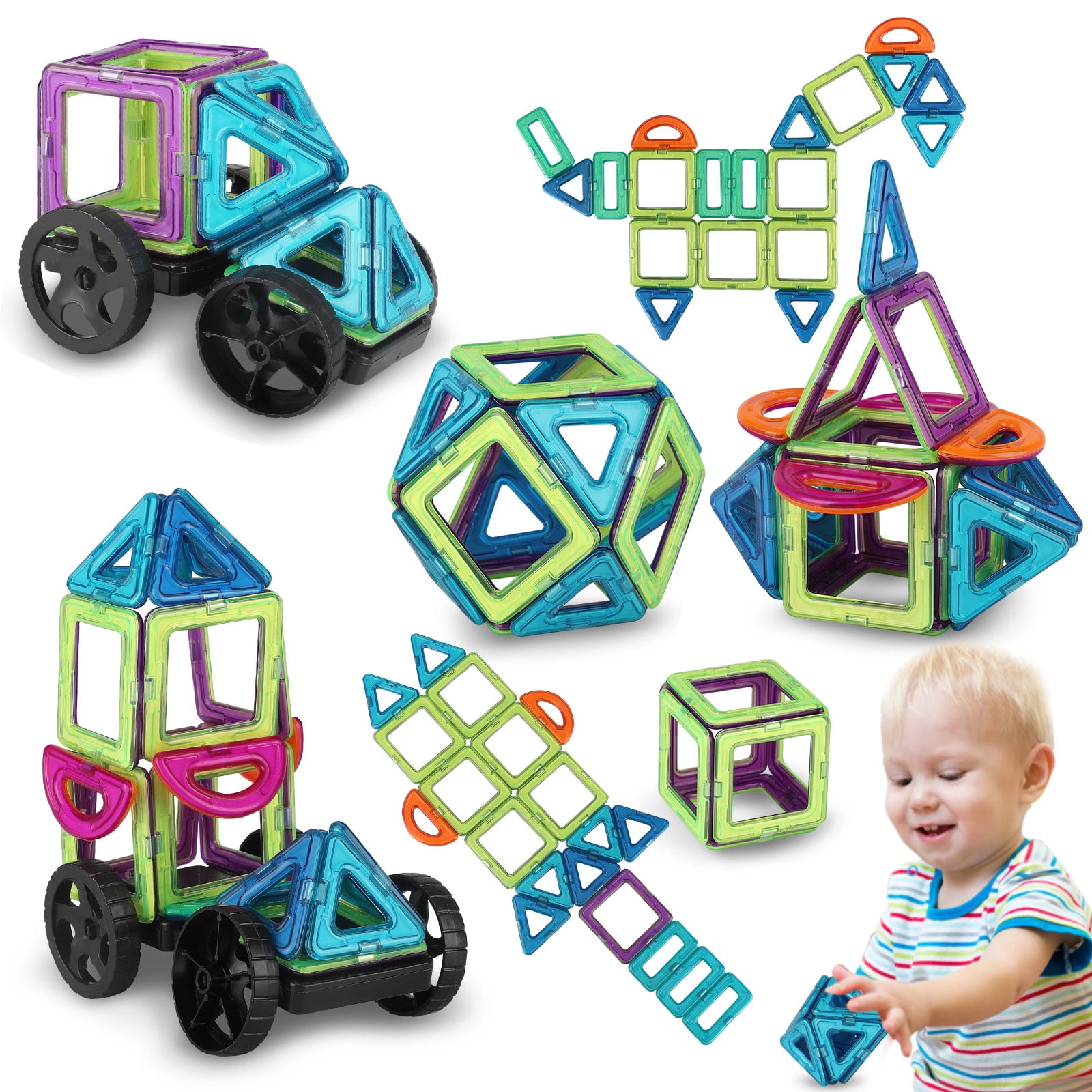 Magformers Toy 3D Bricks Magnetic Building Blocks Educational Kids Toys Set 