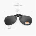 thumbnail image 2 of Gafas de sol polarizadas con clip para conductor, visión nocturna, abatibles, estilo rana, clip para gafas de sol, clip para colgar en espejo para miopía, 2 of 4