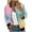A02- Pink, variant on Gamivast Oversized Floral Printed Zip Up Jacket For Women Casual CroppedLong Sleeve Gradient Coats With Pockets Travel Winter Trendy Crew Collar Tops