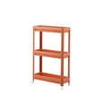 thumbnail image 2 of karymi Slim Rolling Storage Cart Three Layer Narrow Type Practical Rack with Wheels Shelf for Kitchen Bathroom Laundry Pantry Small Spaces Family Gifts Birthday Gifts, 2 of 6