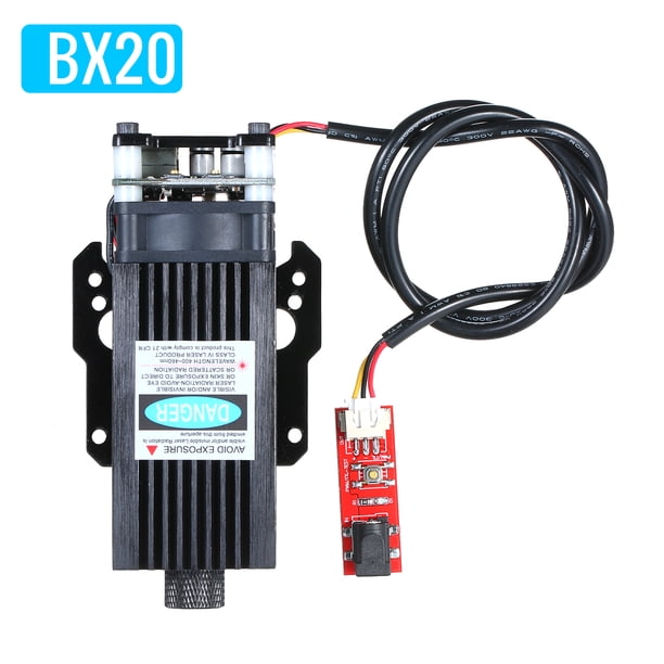 Cabeza de grabado Irfora Módulo láser de cabeza láser de 20 W Máquina de grabado láser de luz azul-violeta Piezas de maquinaria para trabajar la madera Herramientas de bricolaje para máquina de grabad Irfora Cabeza de grabado