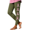 thumbnail image 2 of Stamzod Leggings for Women Fall Clothes Fashion Bow Printed Soft Yoga Pants High Waisted Workout Leggings, 2 of 7