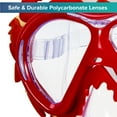 thumbnail image 6 of Dolfino Red Crabby Swim Goggle Mask, Unisex, 6 of 9