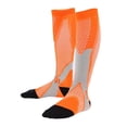 thumbnail image 2 of Calcetines Deportivos de Compresión BLESIY Pantorril hasta Medias de Soporte Naranja XXL, 2 of 8