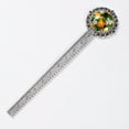 thumbnail image 2 of Oranges Vintage Silver Lace-Edged Bookmark: a Gift for Readers and Book Lovers, 2 of 5