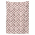 thumbnail image 2 of Vintage Tablecloth, Simplistic Floral Pattern with Jacobean Inspired Branches Motif, Rectangle Satin Table Cover Accent for Dining Room and Kitchen, 60" X 84", Eggshell and Vermilion, by Ambesonne, 2 of 2