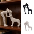 thumbnail image 3 of Gallickan Dog Sculpture Home Decor Cute Woman and Dog Statue, Love My Dog Figurines Statues, Home Decoration for Office Living Room Bedroom Shelf Home, Remembrance Presents for Pet Lovers, 3 of 6