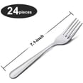 thumbnail image 2 of Fork Silverware, Set of 24 Dinner Forks, 7 Inches Premium Food Grade Stainless Steel Forks for Home Kitchen Party Restaurant, Mirror Polished Dishwasher Safe, 2 of 6