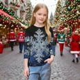 thumbnail image 7 of SERTGUTR Kids Christmas Print 3/4 Long Sleeve Round Neck Casual Comfortable Festive Everyday Top Christmas Gifts for Children 3-12 Years(Multicolor#2,3 Years), 7 of 7
