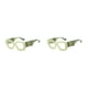 thumbnail image 2 of Qarigey Gafas de lectura Marco grande Gafas de lectura Suministros de oficina Prescripción Diseño cuadrado grande Aleación Hipermetropía de Tipo 3 2piezas, 2 of 6