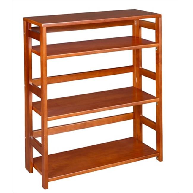 34 In. High Folding Bookcase Cherry