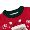 thumbnail image 4 of BULLPIANO Toddler Boy Girl Ugly Christmas Sweater Crewneck Knitted Pullover Kids Santa Reindeer Dinosaur Elk Deer Xmas Holiday Sweaters, 4 of 6