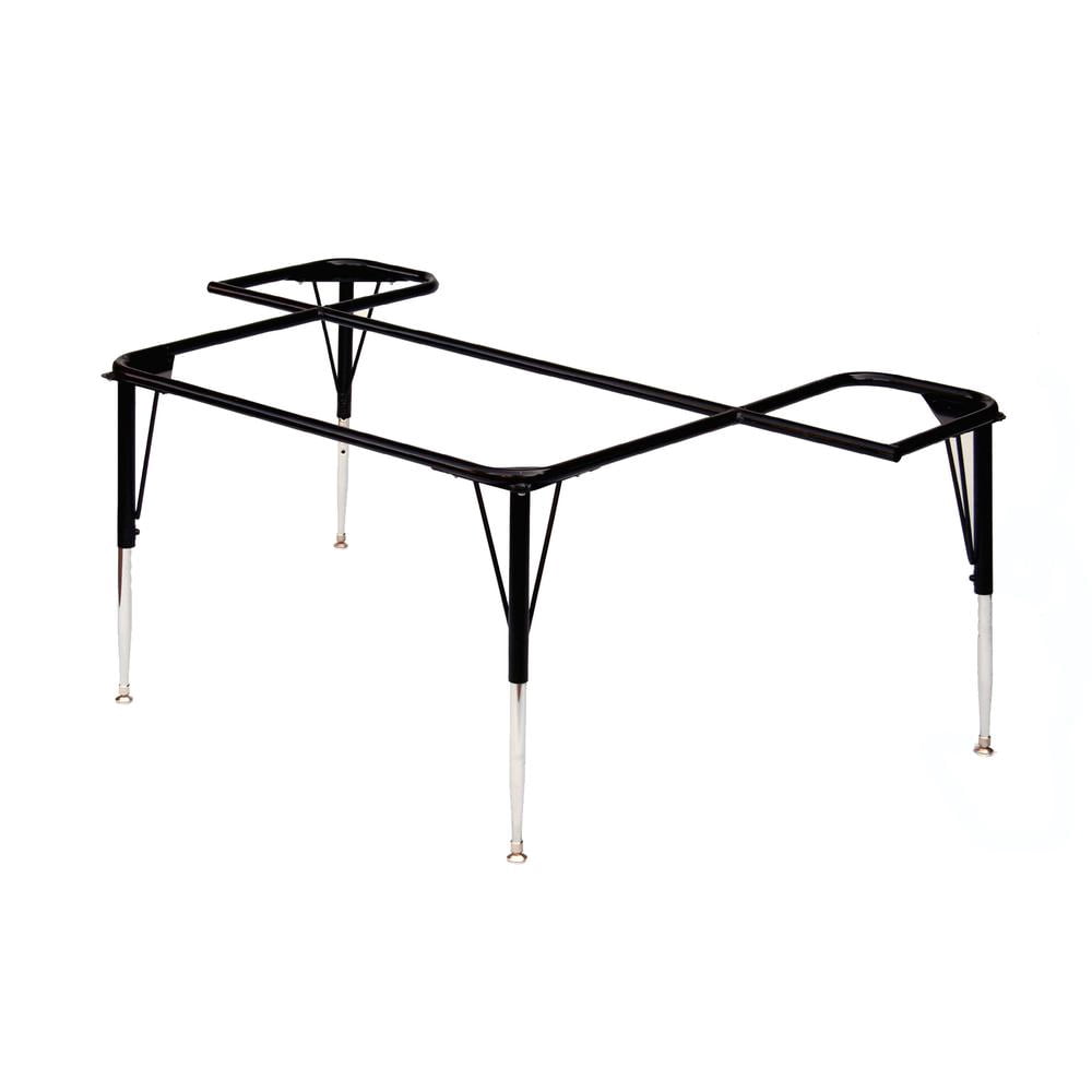 Correll 48x72 Inch Kidney Shaped Activity Table - Height Adjustable 19-29 Inches, Medium Oak Laminate, Made In USA