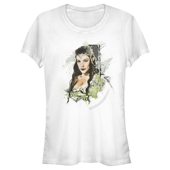Junior's The Lord of the Rings Fellowship of the Ring Arwen Paint Splatter  Graphic Tee White X Large
