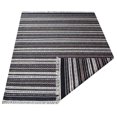 thumbnail image 3 of Rugsotic Carpets Handmade Rugs Hand Woven Kilim Rectangle 6'x9' Charcoal White Wool for Indoor Use, 3 of 5