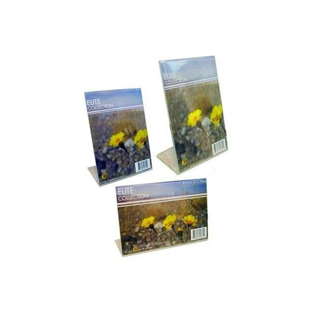 Bulk Buys PH308-24 Stand-Up Cadres Photo Transparents -Pack de 24