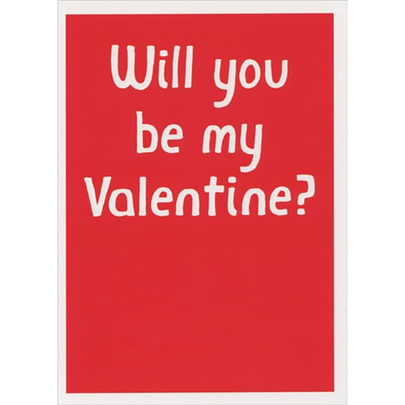RSVP Will You Be My Valentine on Red: Tear-Away Pants Funny Valentine's Day Card