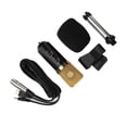 thumbnail image 3 of Rewera Micrófono de Condensador Micrófono de Escritorio USB con Trípode para Transmisión de Estudio ProfesionalNegro, 3 of 8