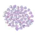 thumbnail image 1 of MasteelfCA 50pcs 12mm Polymer Clay Solid AB Color Round Diamond Resin Rhinestone Loose Beads DIY Jewelry Accessories Fish Scale(Light Pink AB, Heart-shaped), 1 of 7