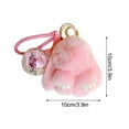 thumbnail image 2 of ZHMRFG Bunny PomPom Keychain With Everlasting Flower Car Decor Low Maintenance Colorfast Lightweight Decor for Car Keys Backpack Purse Gifting Birthday Holiday Special Occasion Daily Accessory Decors, 2 of 5