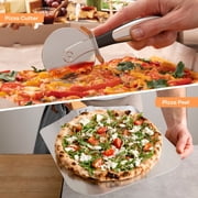 Pizza Oven Indoor, Traingiver 12 Countertop Electric Pizza Maker with Triple-Pane Low-E Glass, Pizza Cooker with 90s Fast Bake, 5 Cooking Presets, Stone and Peel