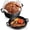 Black, variant on Cast iron Dutch oven with frying pan lid, 2-in-1 cast iron bread and frying pan cookware, double handle design, suitable for baking bread, frying, camping, 5 quarts