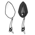 thumbnail image 1 of Pair 8mm 10mm Motorcycle Rearview Mirrors Aluminum Alloy Arm, Ultra Clear Vision, Paint Finish Shell, Universal Fit, 1 of 7