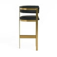 thumbnail image 4 of Modrest Boswell - Modern Black + Matte Gold Barstool, 4 of 6