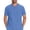 Blue, variant on Lpmadey Men's Short Sleeve Workwear Scrub Top Quarter Zip Multi Pocket Work Clothes Nursing Uniform