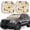 Monkeys In The Jungle, variant on Naloa Mushrooms Honeycomb 2 Piece Foldable Car Sun Shades, Car Windshield Sunshade, Front Window Sunshade for Car, Truck, SUV - Small