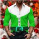 thumbnail image 1 of Camisa de muñeco de nieve con estampado HD de alta calidad botones de camisa para hombre diseño de diseñador solapa para hombre talla grande, 1 of 6