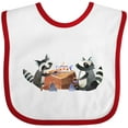 thumbnail image 3 of Inktastic Raccoon Tea Party Boys or Girls Baby Bib, 3 of 4
