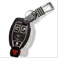 thumbnail image 1 of Dobrev Hot Sports Leather Case Fob Key Chain Fits Mercedes Benz Smart Key (Black), 1 of 6
