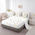 thumbnail image 3 of Cute Sheep Duck Bedding Set Queen Size 7 Pcs,Spring Style Flowers Bed Set for Kids Girls Farmhouse Cartoon Animals Comforter Set,Polyester Bed in a Bag with Comforter,Sheets,Pillowcases Room Decor, 3 of 5