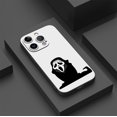 thumbnail image 3 of Elegante y protectora: cubierta de teléfono plateada esmerilada de doble capa con diseño gráfico vibrante para iPhone 15 Pro Max 14 13 12 Pro 11, 3 of 4