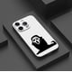 thumbnail image 3 of Elegante y protectora: cubierta de teléfono plateada esmerilada de doble capa con diseño gráfico vibrante para iPhone 15 Pro Max 14 13 12 Pro 11, 3 of 4