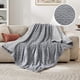 thumbnail image 2 of Manta Bedsure Sherpa de forro polar para sofá, 130 x 150 cm, color gris, 2 of 8