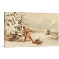 thumbnail image 1 of ARTCANVAS Spearing Muskrats In Winter Canvas Art Print by Seth Eastman - Size: 40" x 26" (1.50" Deep), 1 of 9