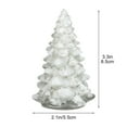 thumbnail image 2 of Neoyler Resin Christmas Tree Home Mini Decoration Christmas Decorations Christmas Ornaments Tabletop Ornament Shimmering Resin Crystal Chips for Living Room Office Desk White, 2 of 5