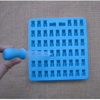 Puntoco Clearance 53 Cavity Silicone Gummy Bear Chocolate Mold Candy Maker Ice Tray Jelly Moulds Multicolor