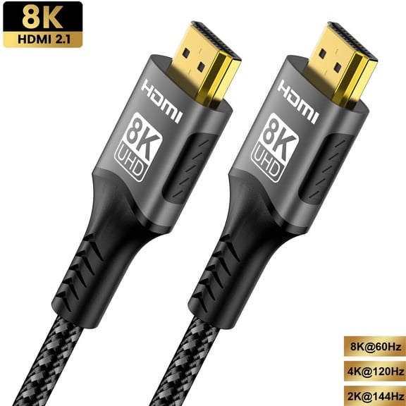 8K HDMI 2.1 Cable 8K@60Hz 48Gbps EARC ARC HDCP Ultra High Speed HDR For RTX Video Cable PC Laptop Projector HD TV PS5