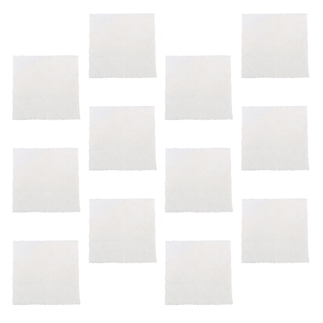 BEADCEST 12Pcs White Polyester Hand Towels Comfortable Face Cloths