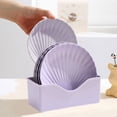 thumbnail image 4 of HLONK 5 Pcs 6 Inch Shell Shaped Dinner Plates Dinnerware Dishes Set Food Plate Saucers Tray Fruits Snack Bowls BPA Free, 4 of 5