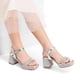thumbnail image 2 of Sandalias para Niñas DREAM PAIRS KKUMHS2504 Plata con Tacones Anchos, 2 of 6