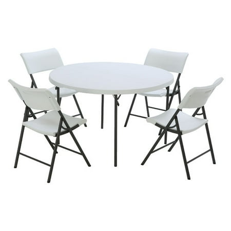table lifetime folding chair round chairs tables fold combo half piece outdoor walmart sets depot hayneedle
