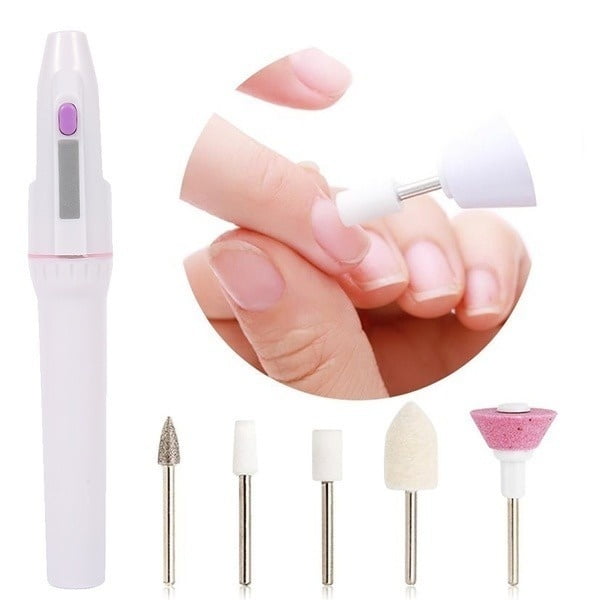 nikkel Ontvanger accent 5 In 1 Manicure Pedicure Nail Drill Set Professional Electric Nail File  Grinder Grooming Personal Manicure and Pedicure - Walmart.com