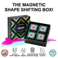 thumbnail image 2 of SHASHIBO Gift Box of 4 - Award-Winning, Patented Fidget Cube w/ 36 Rare Earth Magnets - 3D Magic Cube – Shashibo Cube Magnet Fidget Toy Transforms Into Over 70 Shapes (Moon - Explorer Series), 2 of 7