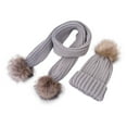 thumbnail image 2 of Kids Matching Set Girls Boys Toddler Infinity Scarf Hat Beanie Tail Headwrap Bundle, 2 of 9