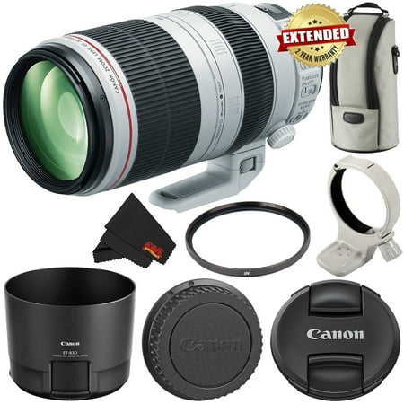 Canon EF 100-400mm F/4.5-5.6L IS II USM Lens International Version (No Warranty) 9524B002 - Starter Bundle(International Model)