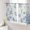 Blue, variant on Sheer Curtains 45 Inch Length 2 Panels Set for Kitchen, Sage Green Starfish Semi Sheer Curtains for Windows, Coastal Nautical Seahorse Conch Voile Window Treatments Rod Pocket Curtain